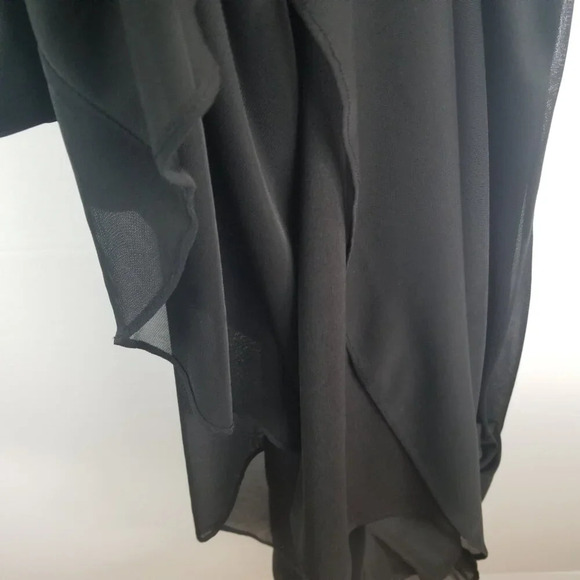 Scarlet Women's Dark Romantic Witchy Fairy Grunge Black Evening Dress Sz 8 - Picture 7 of 11